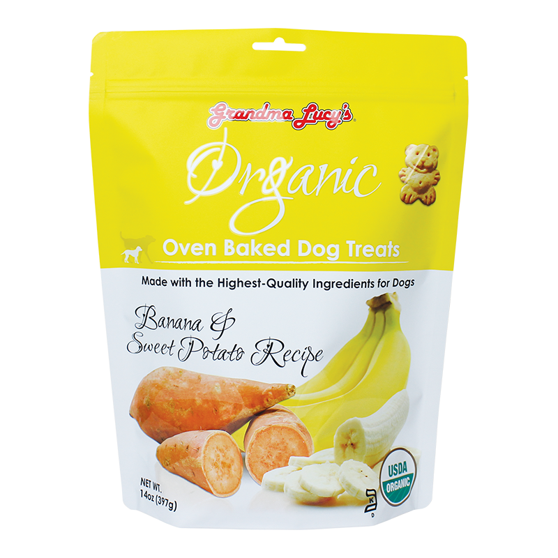 Grandma Lucy's Organic Banana and Sweet Potato Baked Dog Treats