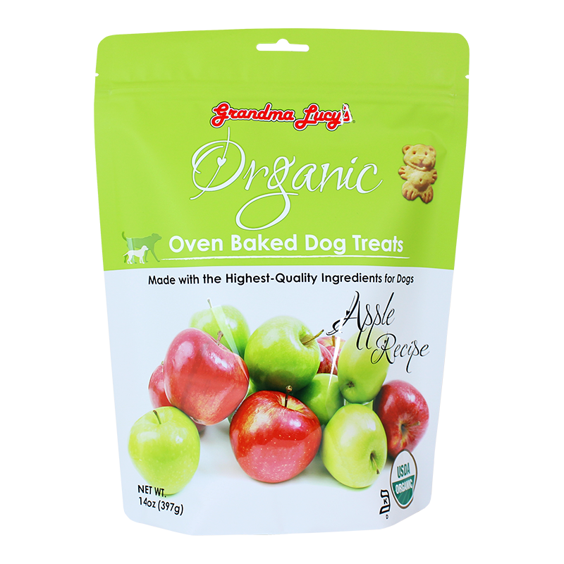 Grandma Lucy's Organic Apple Oven Baked Biscuit Dog Treats 14oz