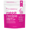 Small Batch Frozen Rabbit Sliders Premium Raw Dog Food 3lb