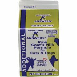 Answers Frozen Raw Fermented Goat Milk for Dogs 1 Pint