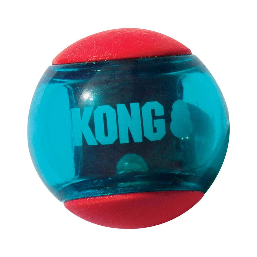 KONG Squeezz Action Ball Red Large Squeaky Dog Fetch Toy