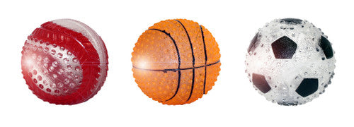 Multipet Light Up TPR Rubber Sport Ball Dog Toy 2.5